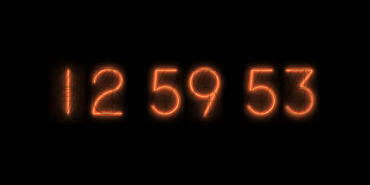 GIF of TubeClock working